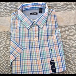 New w/Tags Men’s checked long sleeve dress shirt
